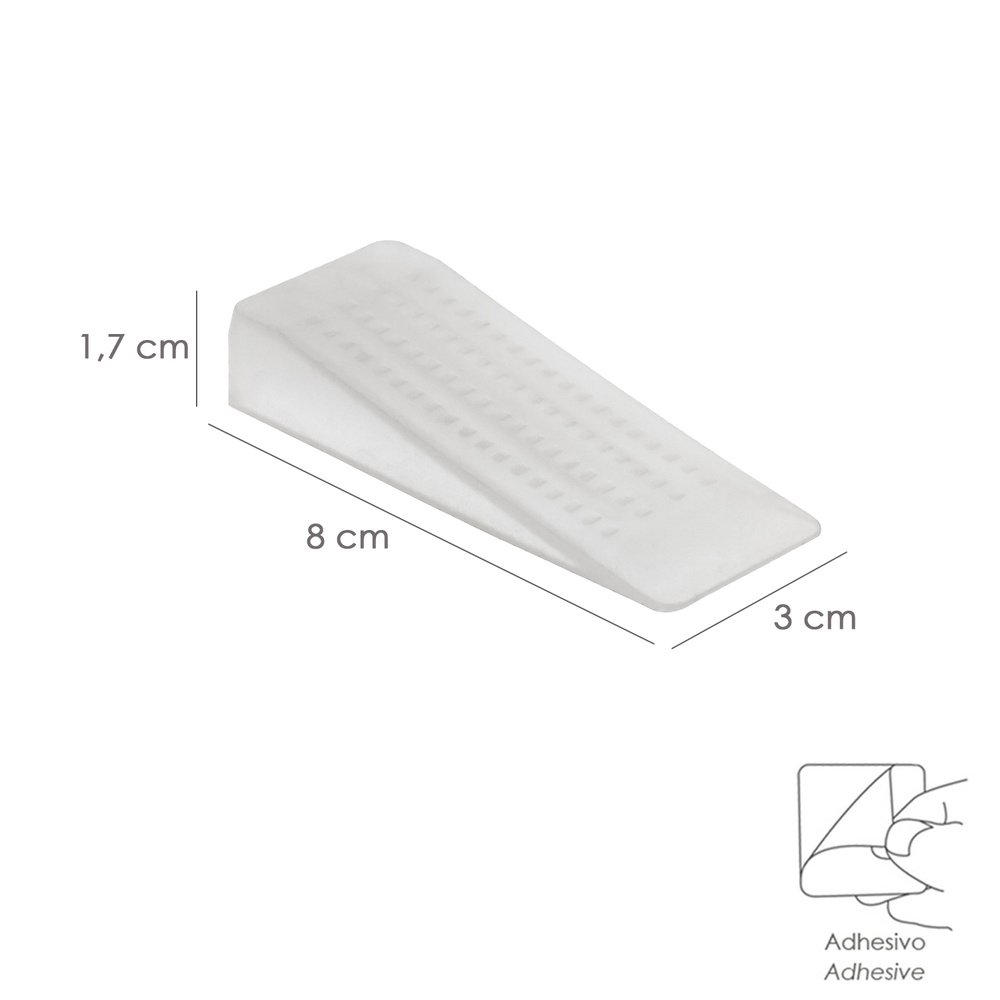 Cuñas para Puerta Transparentes (Blister 2 unidades) 2 Cuñas para Puerta Transparentes (Blister 2 unidades)