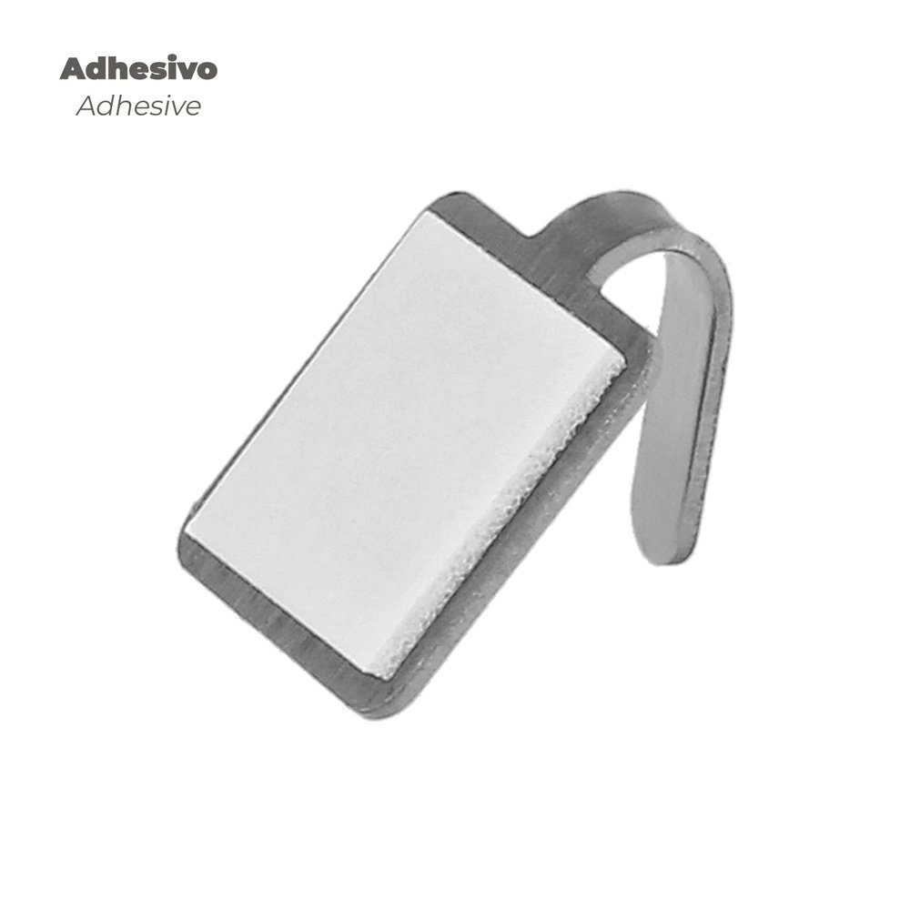Colgador Oryx Inoxidable Pequeño (Blister 4 Unidades) Adhesivo