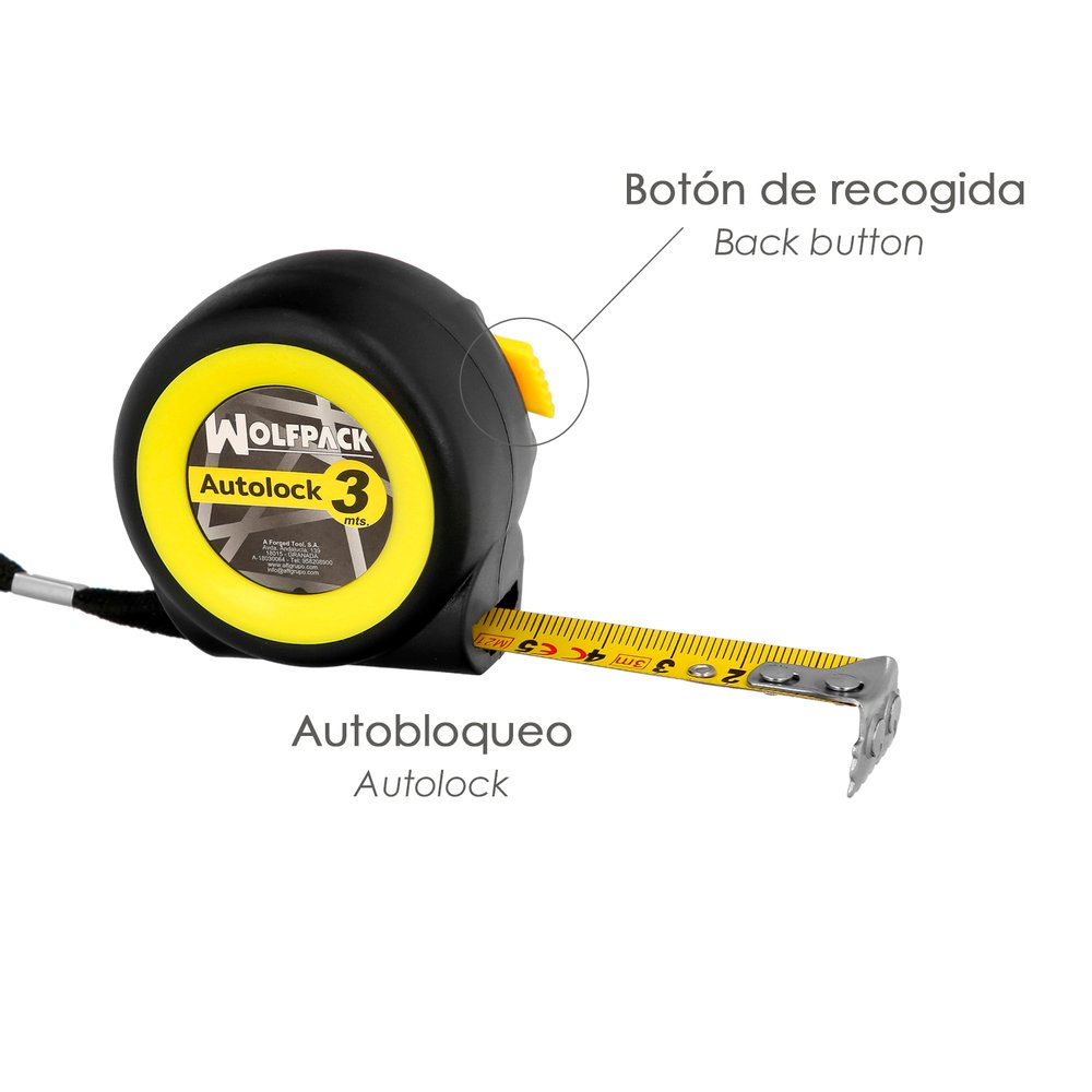 Flexometro Sistema Autolock Con Freno Automatico Longitud 3 Metros Ancho Cinta 16 mm. Magnetico. Cinta Metrica Freno Automatico 2 Flexometro Sistema Autolock Con Freno Automatico Longitud 3 Metros Ancho Cinta 16 mm. Magnetico. Cinta Metrica Freno Automatico