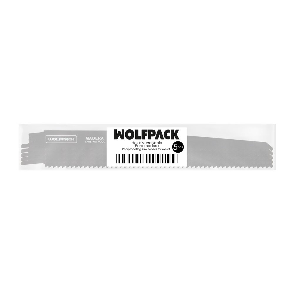 Hoja Para Sierra Sable Madera 228 mm. 6 TPI. 5 piezas. Especial para madera. 5 Hoja Para Sierra Sable Madera 228 mm. 6 TPI. 5 piezas. Especial para madera.