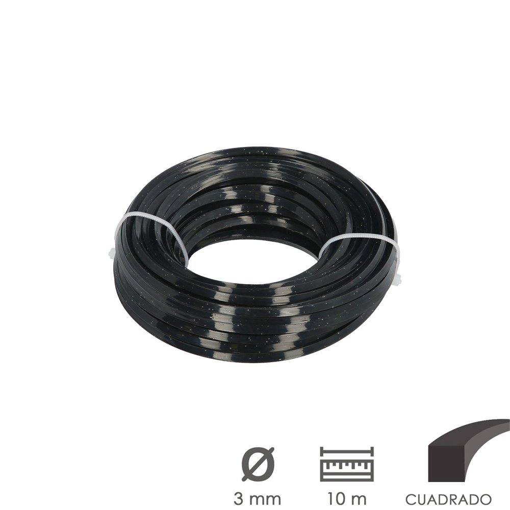 Hilo Nylon/Aluminio Cuadrado Profesional 3,5mm (Rollo 10mt.) 3 Hilo Nylon/Aluminio Cuadrado Profesional 3,5mm (Rollo 10mt.)