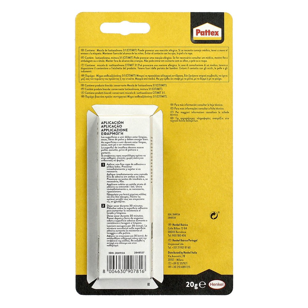 Nural - Pattex Especial Textil (Blíster 20gr.)