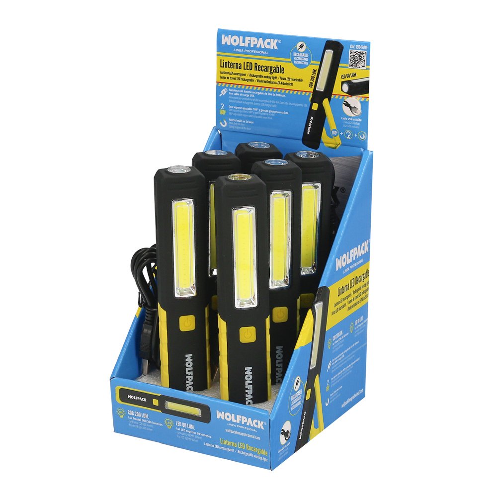 Linterna LED Multifunción Tipo Boligrafo Recargable (900 mAh) 200 Lumenes Con Iman, Gancho y Soporte Ajustable. 7 Linterna LED Multifunción Tipo Boligrafo Recargable (900 mAh) 200 Lumenes Con Iman, Gancho y Soporte Ajustable.