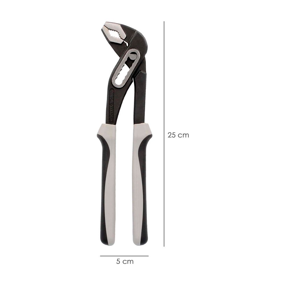 Tenazas Apertura Múltiple Negra Plus 250 mm. mangos Engomados DIN 8976. Pico De Loro, Alicates Extensibles, Tenazas Fontanero 2 Tenazas Apertura Múltiple Negra Plus 250 mm. mangos Engomados DIN 8976. Pico De Loro, Alicates Extensibles, Tenazas Fontanero