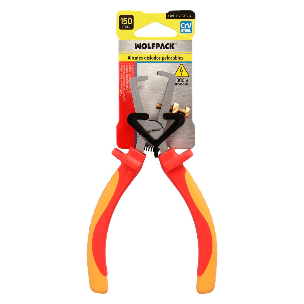 Alicates Pelacables 150 mm. Mangos Aislados Acero Cromo Vanadio Pelacables, Corta Cables, Pelador Cables 4 Alicates Pelacables 150 mm. Mangos Aislados Acero Cromo Vanadio Pelacables, Corta Cables, Pelador Cables