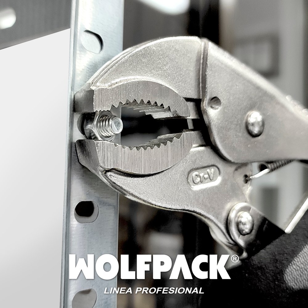 Mordaza Wolfpack Poligrip Curva 25x250 mm. 6 Mordaza Wolfpack Poligrip Curva 25x250 mm.