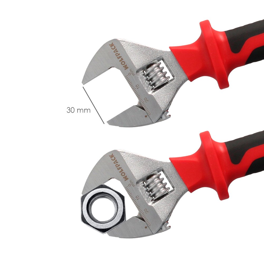 Llave Ajustable Aislada VDE 8". Llave Ajustable Aislada, Llave Inglesa, Llave Moleta Aislada, 3 Llave Ajustable Aislada VDE 8". Llave Ajustable Aislada, Llave Inglesa, Llave Moleta Aislada,