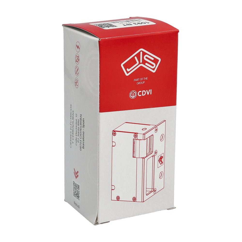 Cerradura JIS Electrica 12 Voltios 842-901g Frente Gris