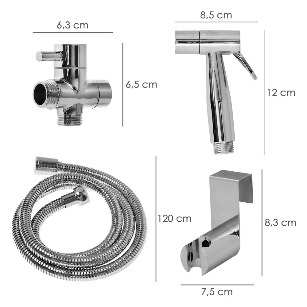Ducha Bidet WC Con Válvula Cerámica H 1/2" M 1/2" M 1/2" 2 Ducha Bidet WC Con Válvula Cerámica H 1/2" M 1/2" M 1/2"