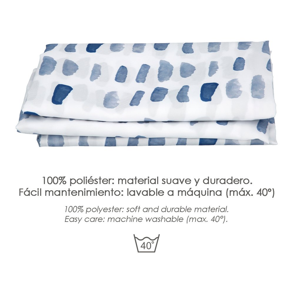 Cortina Ducha Matrix Azul 180x200 cm. Impermeable 3 Cortina Ducha Matrix Azul 180x200 cm. Impermeable
