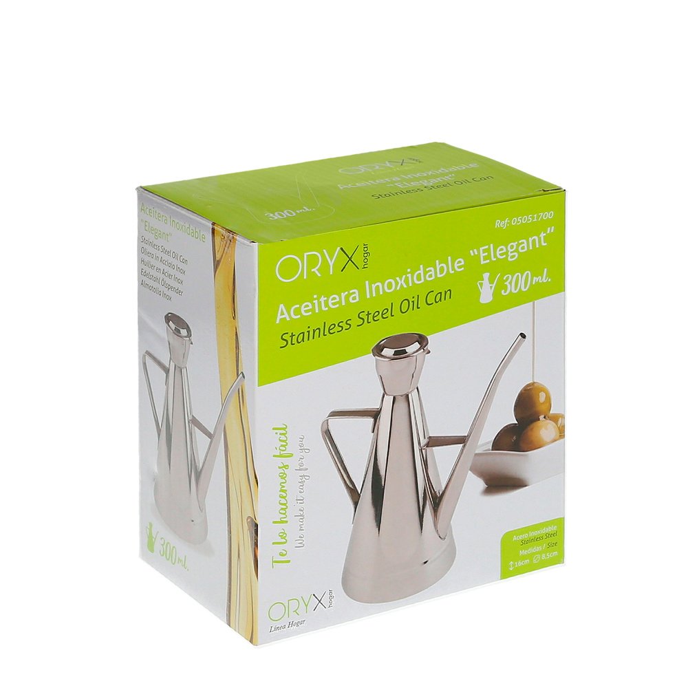 Aceitera Acero Inoxidable Modelo Elegant 300 ml. 5 Aceitera Acero Inoxidable Modelo Elegant 300 ml.