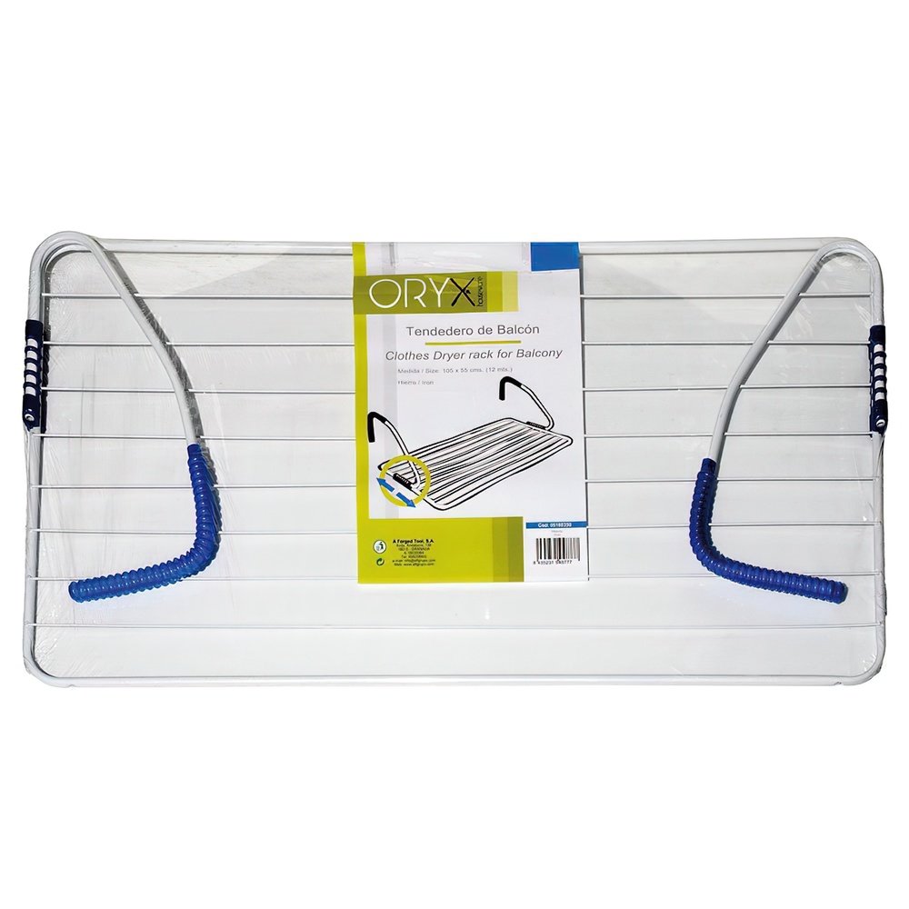 Tendedero Oryx Balcon Acero Blanco 105x55cm 2 Tendedero Oryx Balcon Acero Blanco 105x55cm