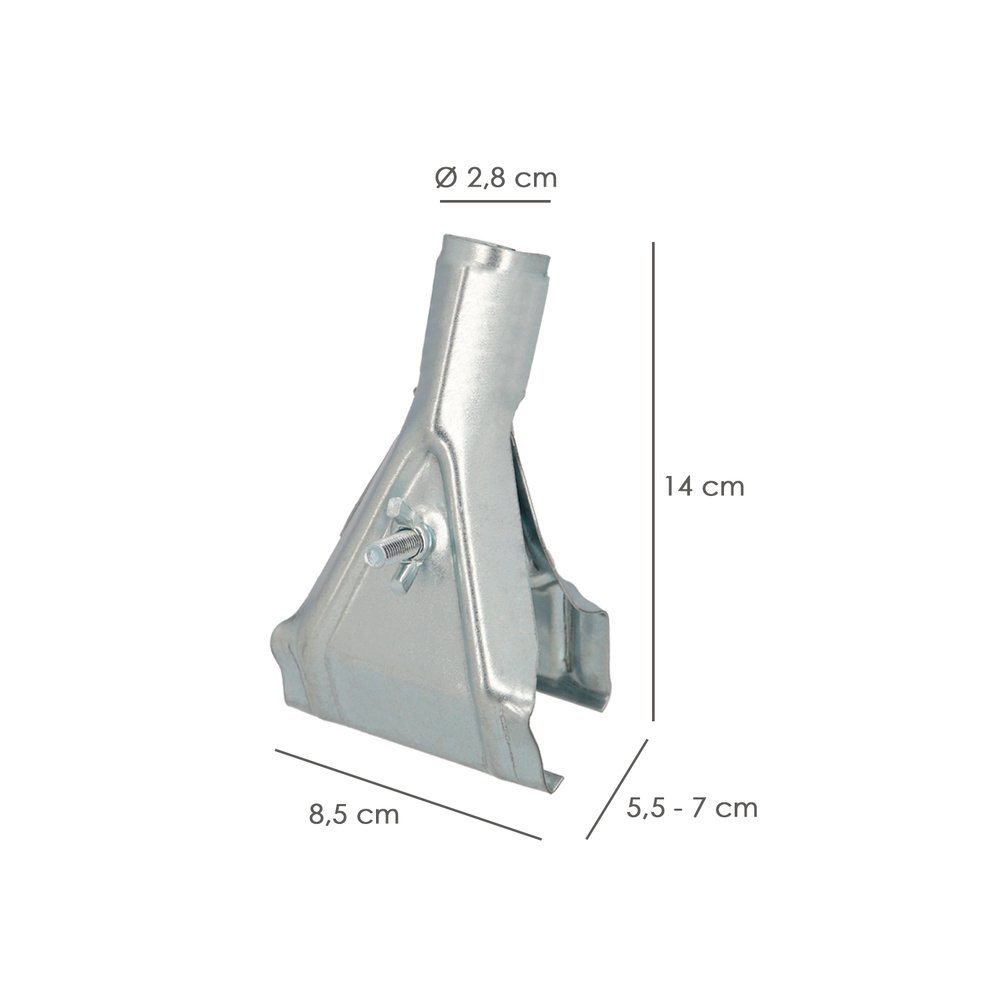 Garra Para Cepillo Barrendero, Mango Ø 28 mm. para Cepillos De 55 A 70 mm. Soporte Cepillo Barrendero, 2 Garra Para Cepillo Barrendero, Mango Ø 28 mm. para Cepillos De 55 A 70 mm. Soporte Cepillo Barrendero,