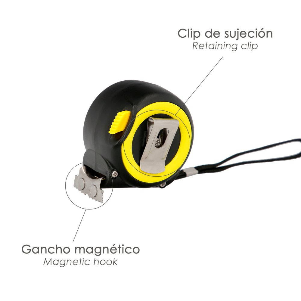 Flexometro Sistema Autolock Con Freno Automatico Longitud 3 Metros Ancho Cinta 16 mm. Magnetico. Cinta Metrica Freno Automatico 3 Flexometro Sistema Autolock Con Freno Automatico Longitud 3 Metros Ancho Cinta 16 mm. Magnetico. Cinta Metrica Freno Automatico