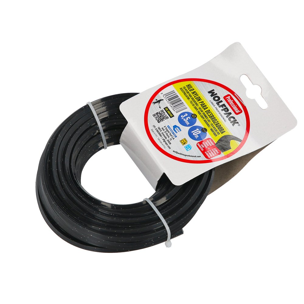 Hilo Nylon/Aluminio Cuadrado Profesional 3,5mm (Rollo 10mt.) 5 Hilo Nylon/Aluminio Cuadrado Profesional 3,5mm (Rollo 10mt.)