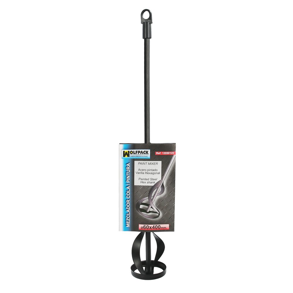 Mezclador Pinturas Para Taladro Ø 60 x 400 mm. Mezclador / Agitador Pinturas, Cemento, Yeso 5 Mezclador Pinturas Para Taladro Ø 60 x 400 mm. Mezclador / Agitador Pinturas, Cemento, Yeso