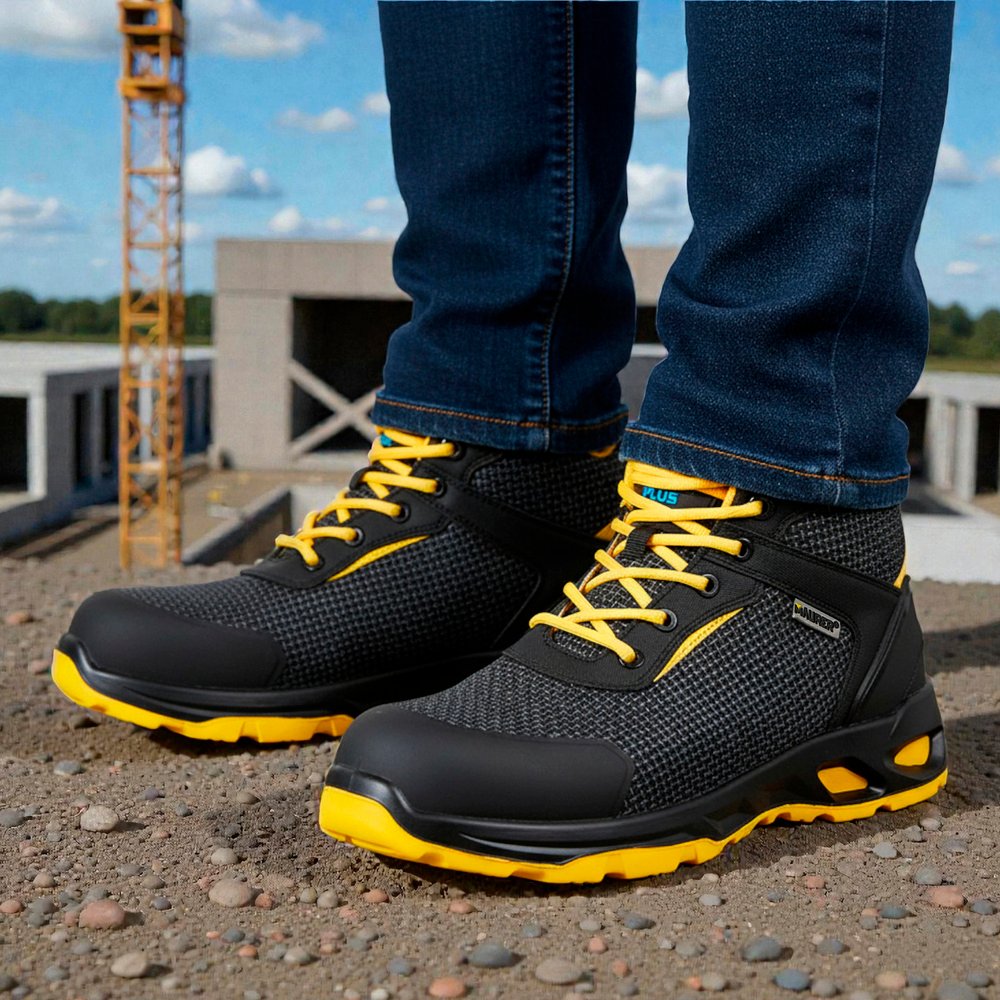 Botas Seguridad Maurer S3 Modelo Amerina Antideslizante con Suela Resistente a los Hidrocarburos. Talla