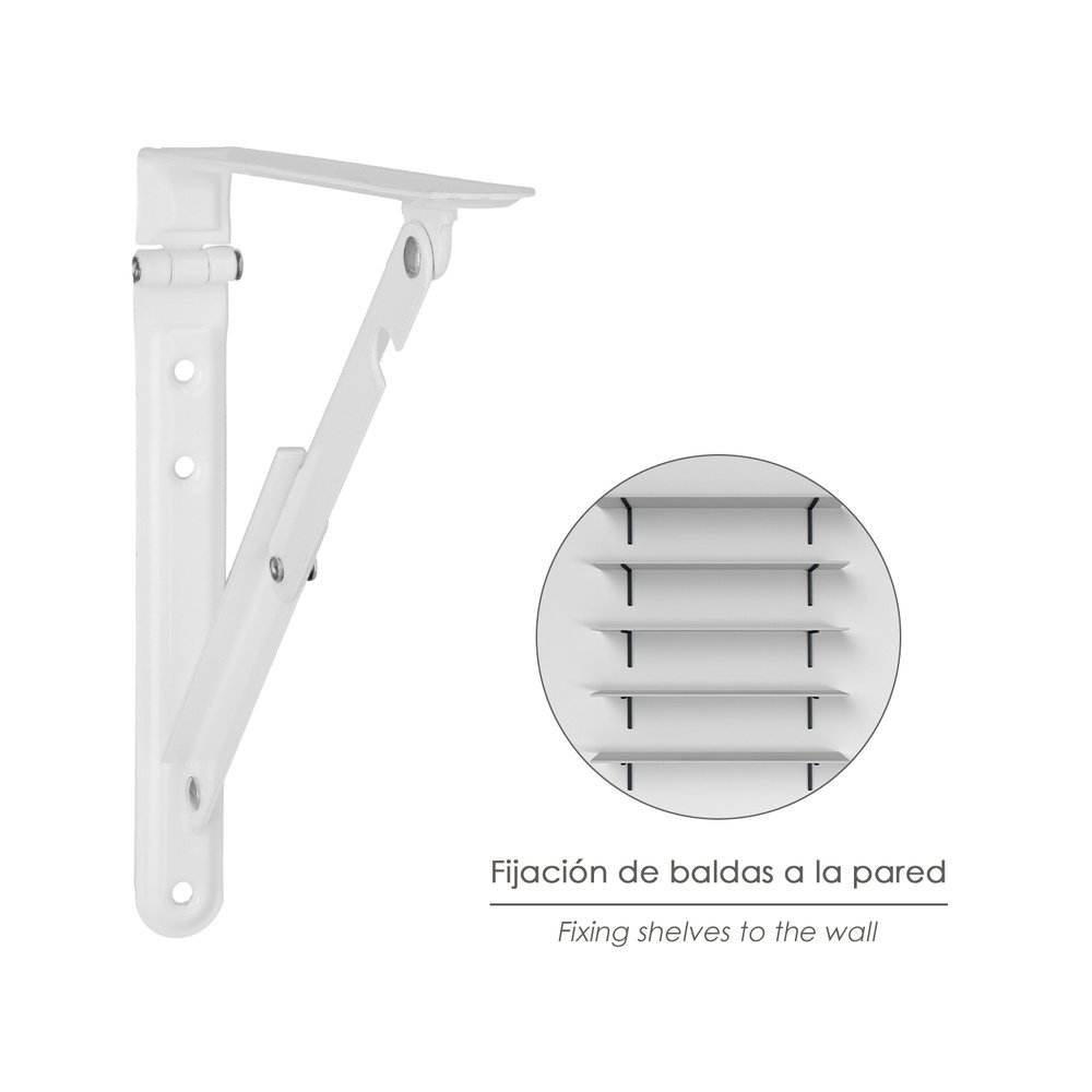 Palomilla Wolfpack Abatible Blanca 300 mm. 5 Palomilla Wolfpack Abatible Blanca 300 mm.