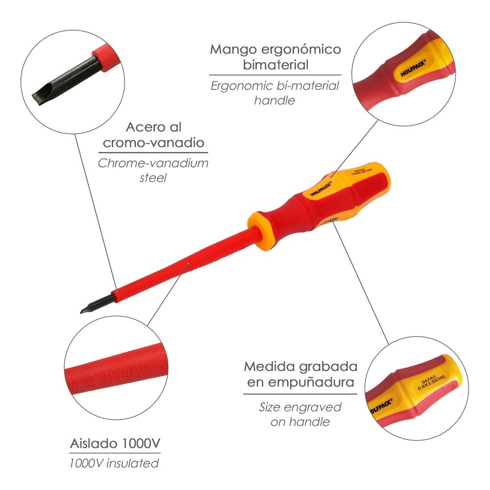 Llave Allen Larga Acero Cromo Vanadio Profesional
