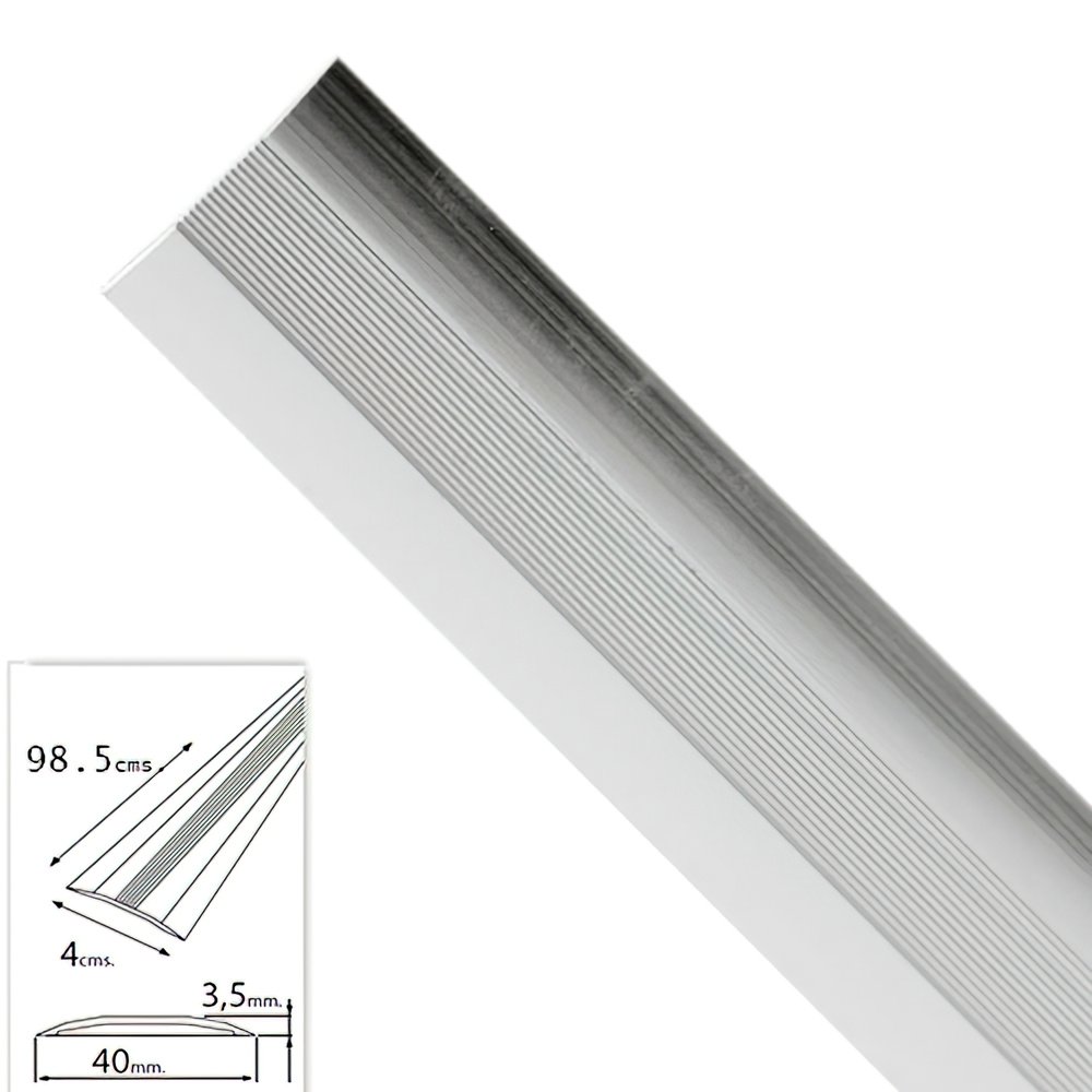 Tapajuntas Adhesivo Para Moquetas Metal Plata