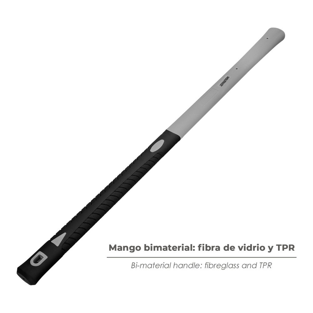 Mango De Fibra Vidrio Para Mazas Con Agujero 53x33 mm. 90 cm. Longitud. Oval Conico 4 Mango De Fibra Vidrio Para Mazas Con Agujero 53x33 mm. 90 cm. Longitud. Oval Conico
