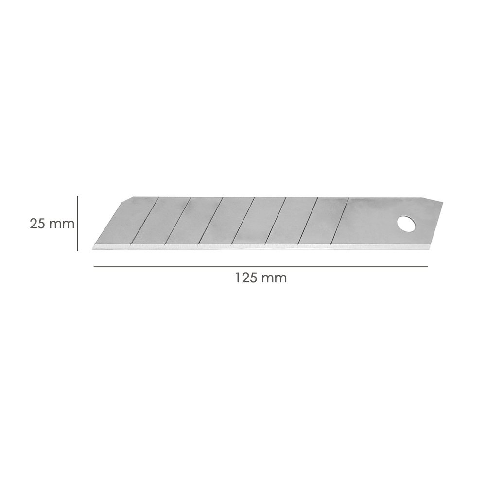 Hoja Cutter 25 mm. (Estuche 10 Piezas) Acero Sk5 2 Hoja Cutter 25 mm. (Estuche 10 Piezas) Acero Sk5