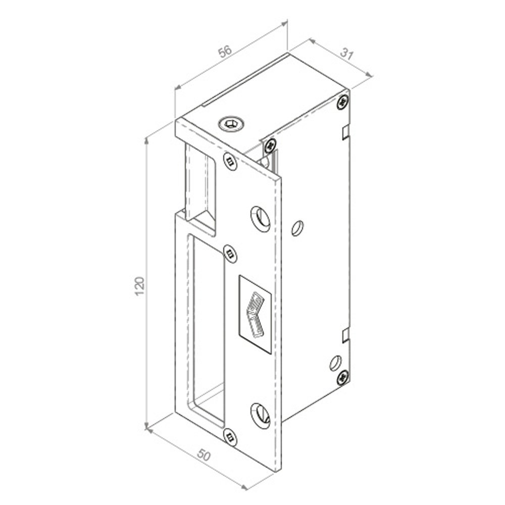 Cerradura Eléctrica JIS 1123 Reversible Automatico Sobreponer Cerradura Vertical 2 Cerradura Eléctrica JIS 1123 Reversible Automatico Sobreponer Cerradura Vertical