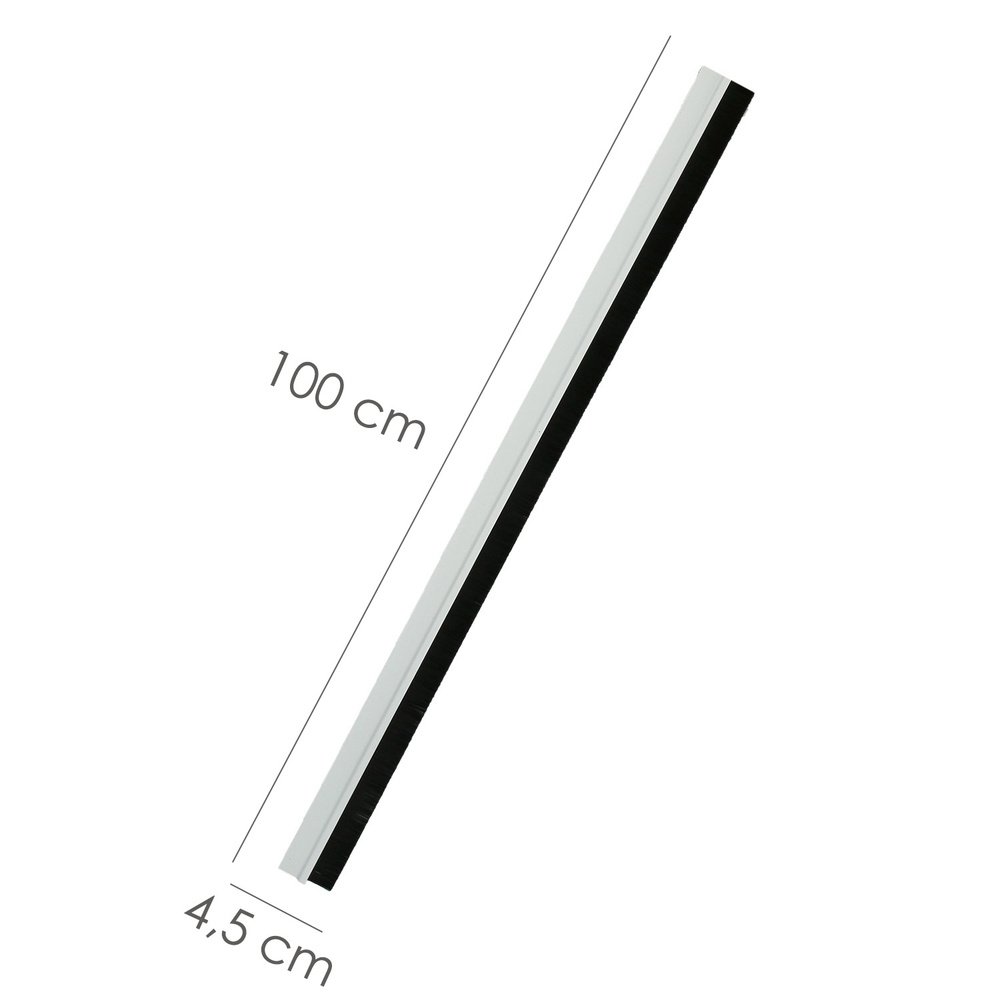 Burlete Pvc Con Cepillo. Para Puertas. Color Blanco 1 Metro 2 Burlete Pvc Con Cepillo. Para Puertas. Color Blanco 1 Metro