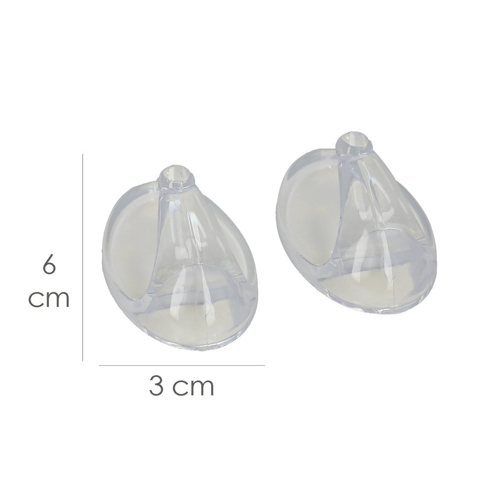 Colgador Oryx  Transparente Grande (Blister 2 Unidades) Adhesivo