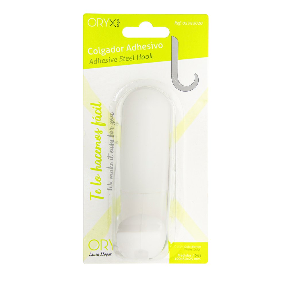 Colgador Adhesivo / Atornillable Blanco 4 Colgador Adhesivo / Atornillable Blanco