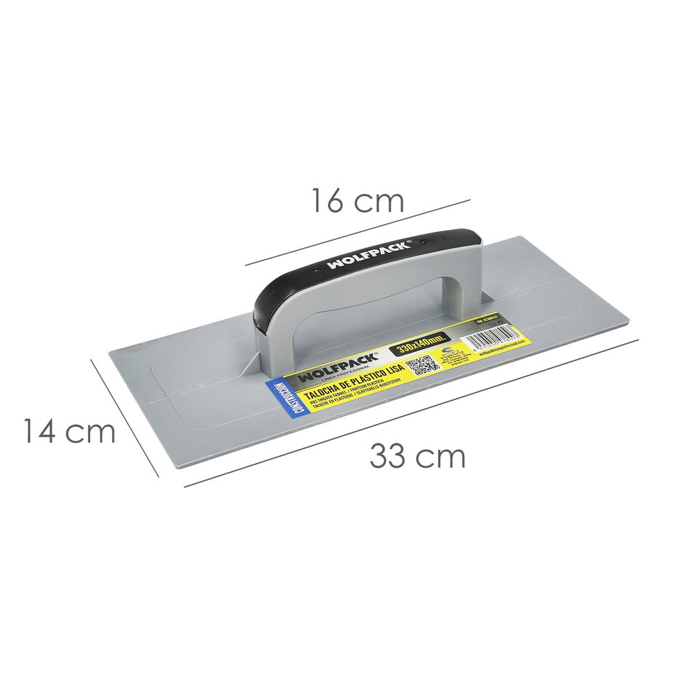 Talocha Plastico Lisa 33 x 14 cm. Gris. 2 Talocha Plastico Lisa 33 x 14 cm. Gris.