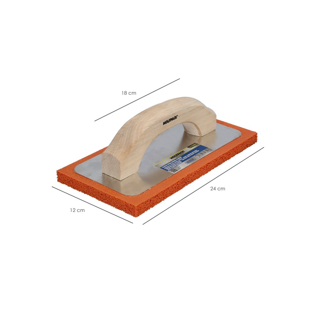 Talocha Espuma Naranja / Aluminio 24 x 12 cm.