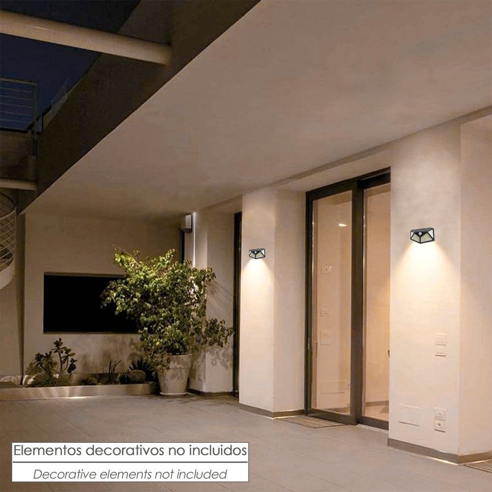 Aplique Solar Led Con Sensor De Luz y De Movimiento 270 Lumenes Ip4x Foco Led A Bateria, Foco Solar. 6 Aplique Solar Led Con Sensor De Luz y De Movimiento 270 Lumenes Ip4x Foco Led A Bateria, Foco Solar.