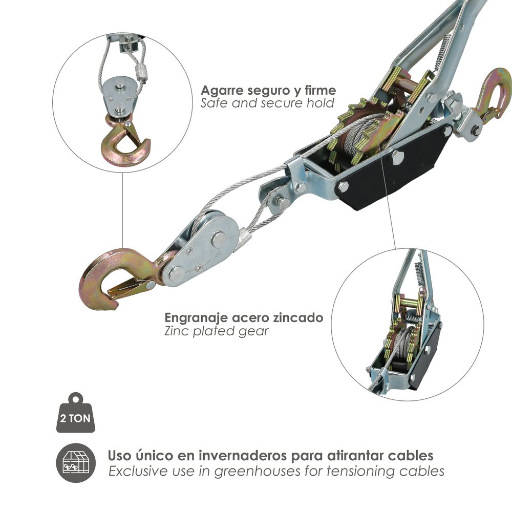 Tensores Cable Para Invernadero 2 Toneladas 3 Tensores Cable Para Invernadero 2 Toneladas