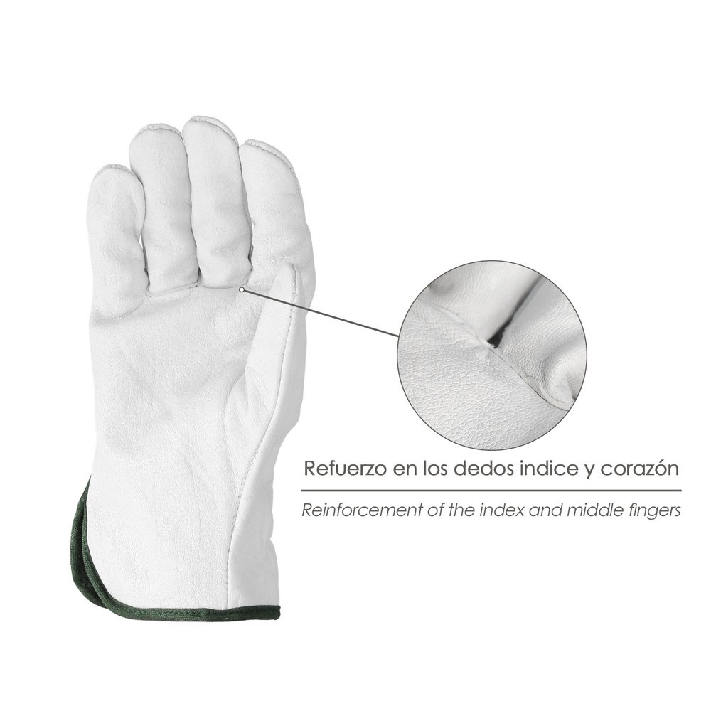 Guantes De Trabajo De Piel Flor De Vacuno, Proteccion Laboral, Riesgos Mecanicos, Guantes De Seguridad De Cuero. Talla 4 Guantes De Trabajo De Piel Flor De Vacuno, Proteccion Laboral, Riesgos Mecanicos, Guantes De Seguridad De Cuero. Talla