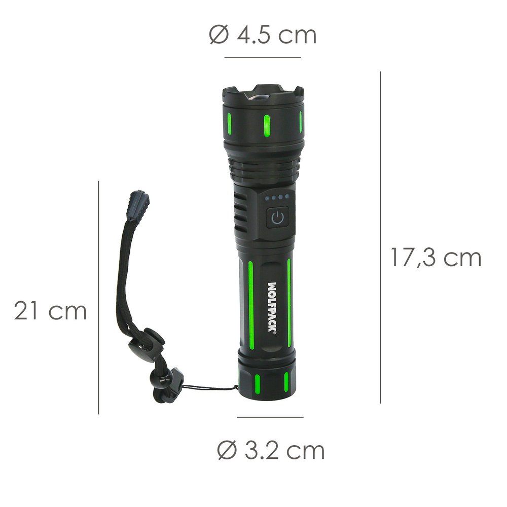 Linterna Led Aluminio Portatil Recargable 800 Lumenes 2 Linterna Led Aluminio Portatil Recargable 800 Lumenes