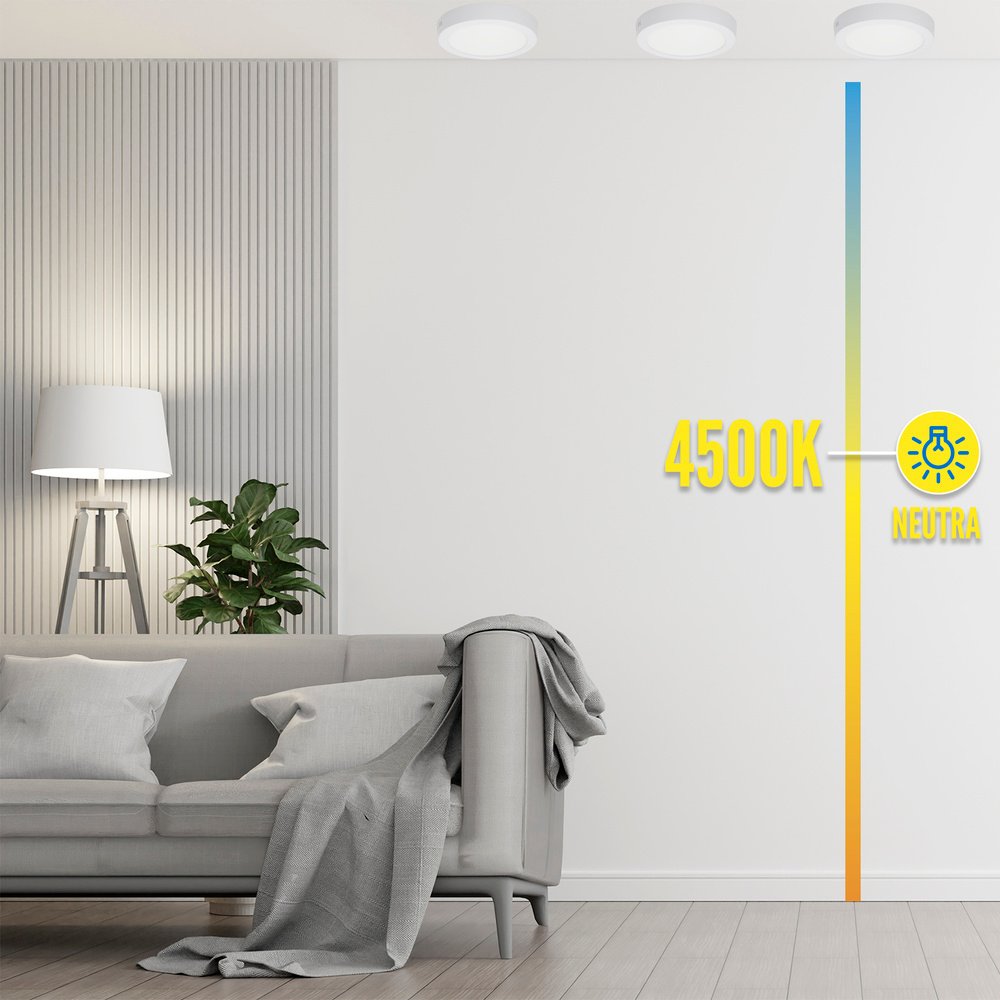 Downlight Superficie Led 20 Watt 1800 Lumenes 4500K
