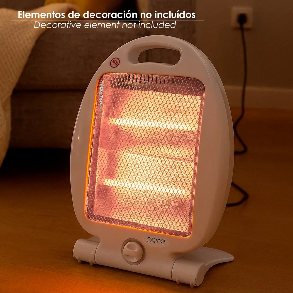 Estufa Radiante Pie Oscilante 400 / 800w 4 Estufa Radiante Pie Oscilante 400 / 800w
