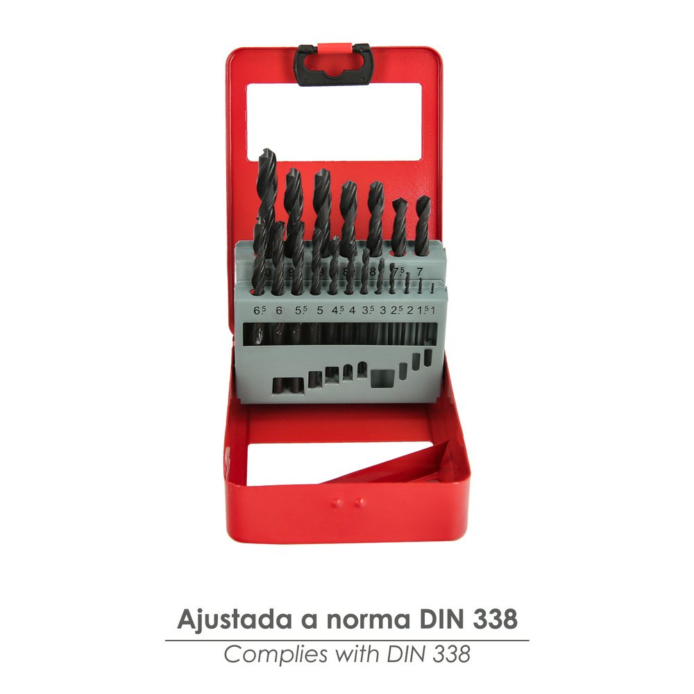 Estuche Brocas Hss Wolfpack 1-10 mm. 19 Piezas 3 Estuche Brocas Hss Wolfpack 1-10 mm. 19 Piezas