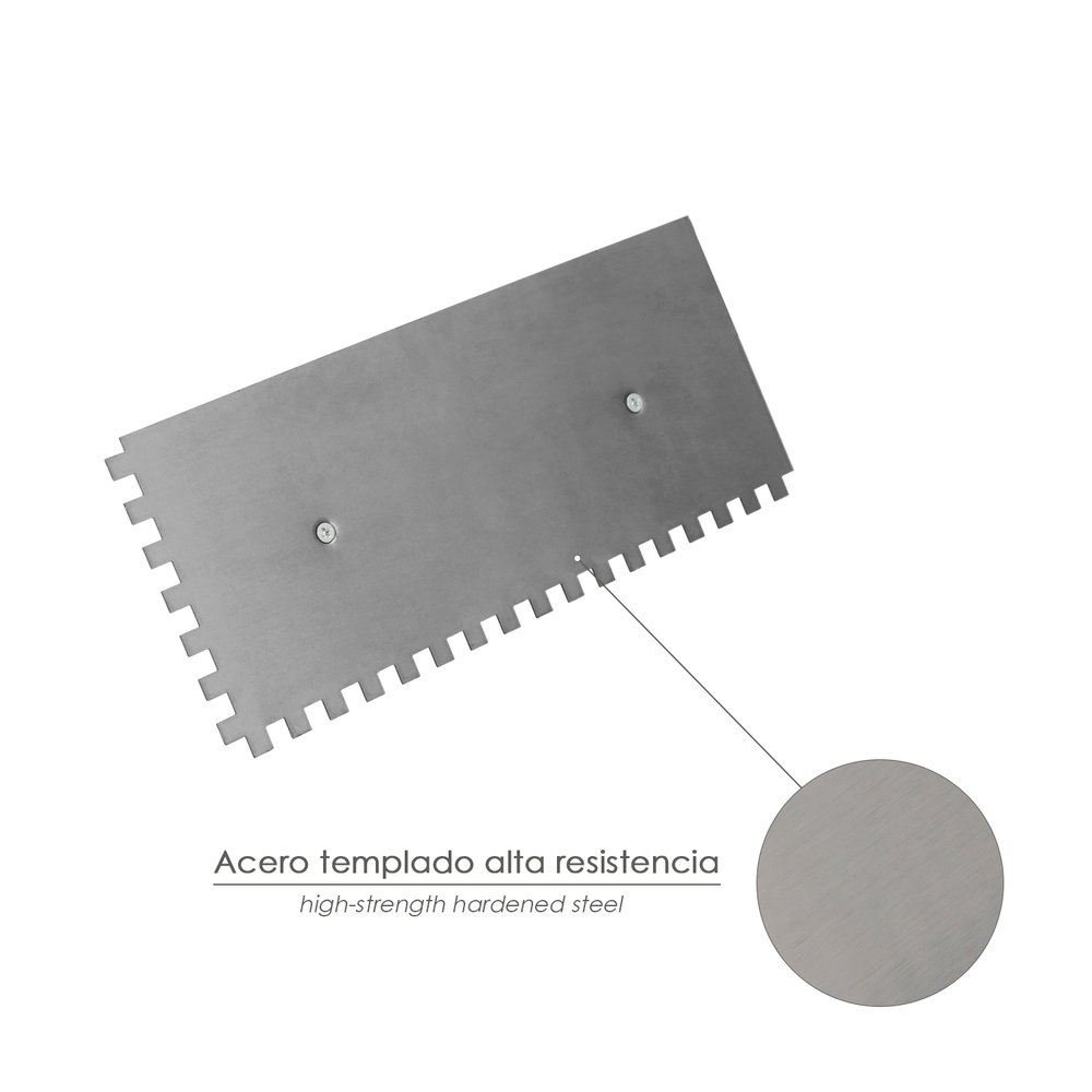 Peine Profesional Mango Polipropileno 280x120 mm. Dientes 10 x 10 mm.