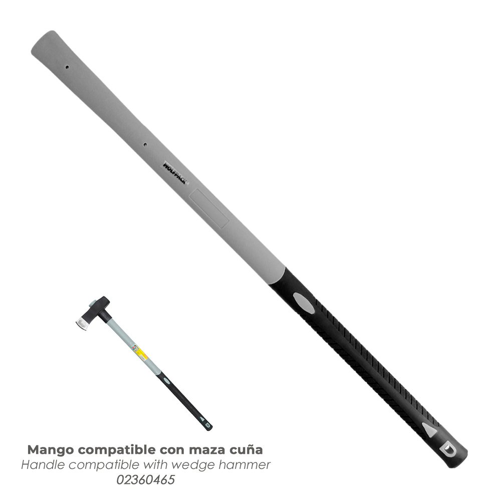 Mango De Fibra Vidrio Para Mazas Con Agujero 53x33 mm. 90 cm. Longitud. Oval Conico 5 Mango De Fibra Vidrio Para Mazas Con Agujero 53x33 mm. 90 cm. Longitud. Oval Conico