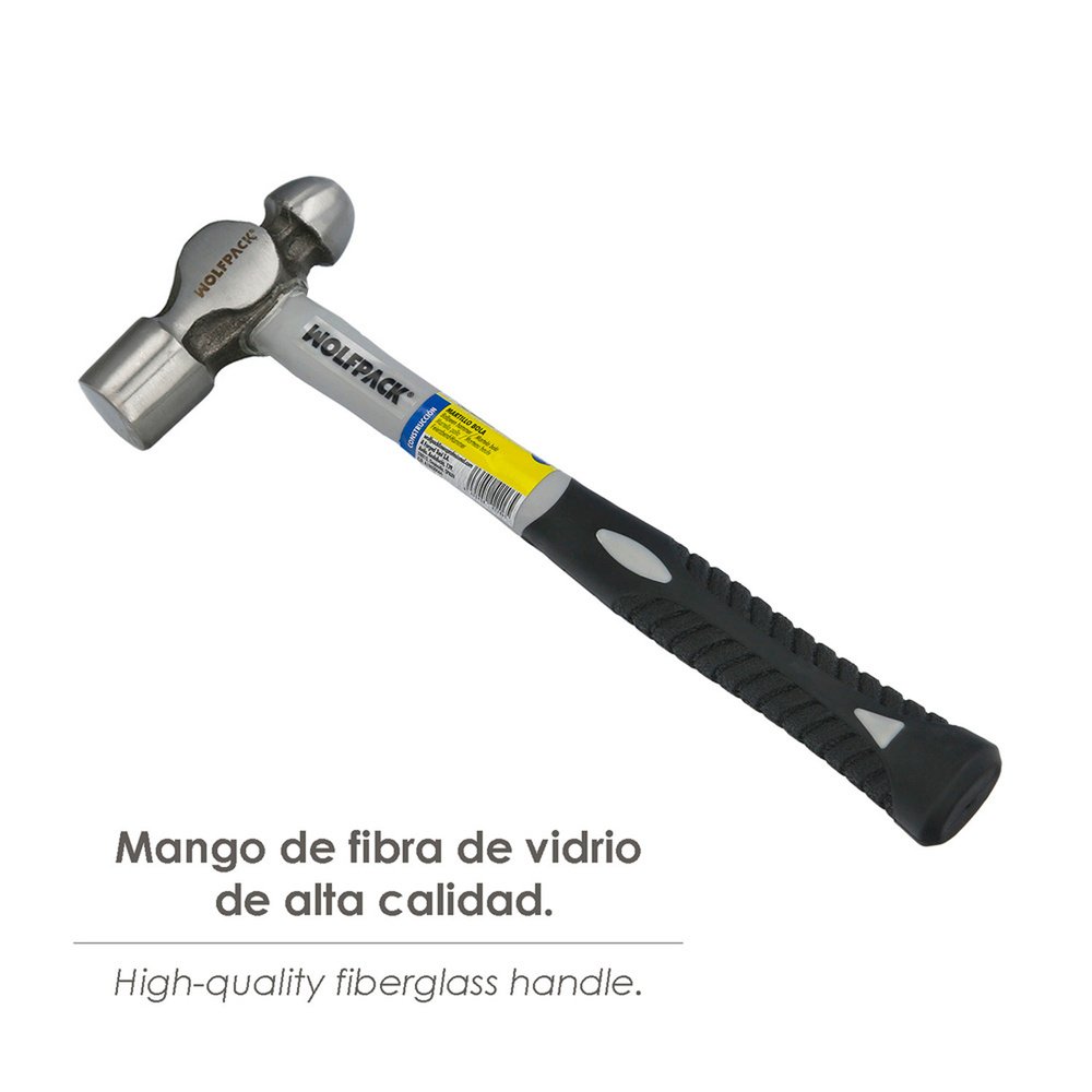 Martillo Bola 650 Gramos Mango Fibra Vidrio
