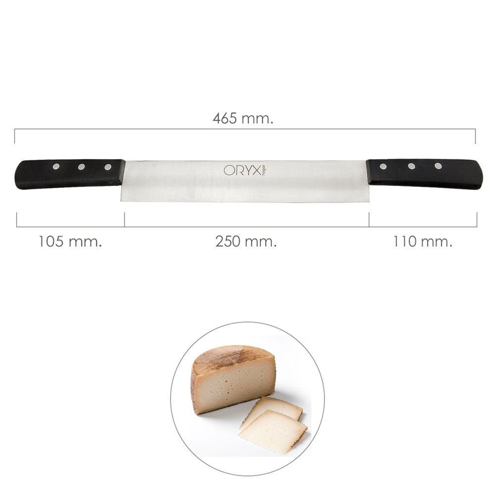 Cuchillo Grenoble Quesero 2 Mangos Hoja Acero Inoxidable 25 cm. Negro 2 Cuchillo Grenoble Quesero 2 Mangos Hoja Acero Inoxidable 25 cm. Negro