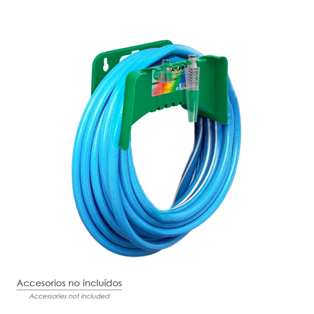Soporte Para Mangueras De Jardín. Fijación a la  Pared. Realizado en Plastico