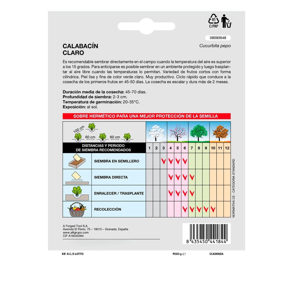 Semillas Calabacin Verde Oscuro (5 gramos) Semillas Verduras, Horticultura, Horticola, Semillas Huerto. 2 Semillas Calabacin Verde Oscuro (5 gramos) Semillas Verduras, Horticultura, Horticola, Semillas Huerto.