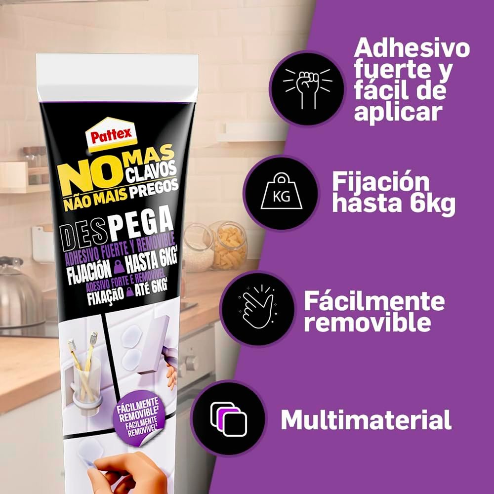 Nural No Mas Clavos Despega (Tubo 44gr.) 4 Nural No Mas Clavos Despega (Tubo 44gr.)