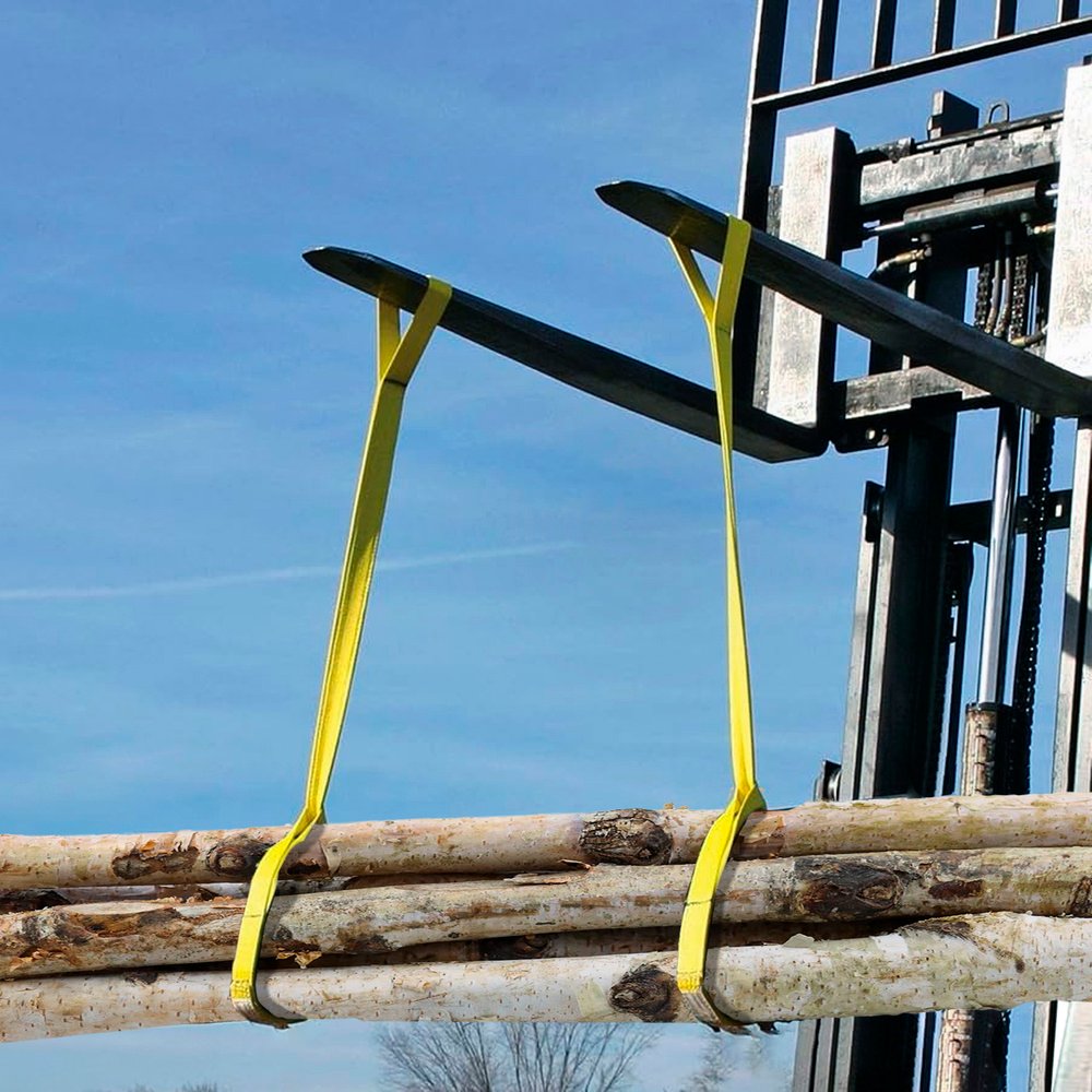 Eslinga Plana Doble Banda 3.000 Kg. Factor Seguridad 7:1, Longitud: 5 Metros Ancho 9 cm. 100% Poliester. Color Amarilla 5 Eslinga Plana Doble Banda 3.000 Kg. Factor Seguridad 7:1, Longitud: 5 Metros Ancho 9 cm. 100% Poliester. Color Amarilla