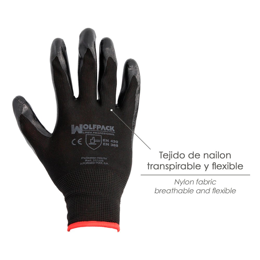 Guantes Nitrilo / Poliester Impregnado