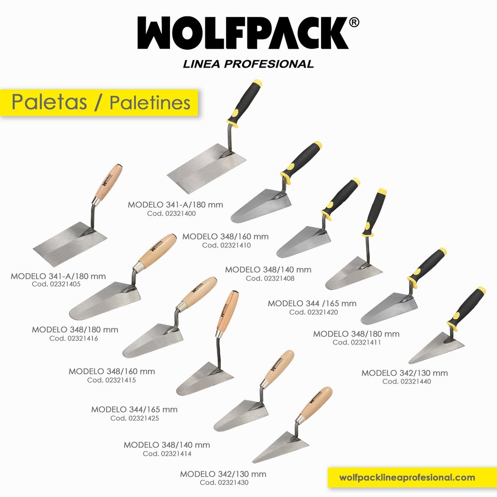 Paletin Wolfpack Mango Madera 342 / 130 mm. 7 Paletin Wolfpack Mango Madera 342 / 130 mm.