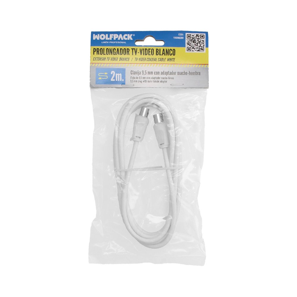 Prolongacion Tv - Video. 2 metros Toma 9,5 mm. Con Adaptador Macho Hembra 5 Prolongacion Tv - Video. 2 metros Toma 9,5 mm. Con Adaptador Macho Hembra